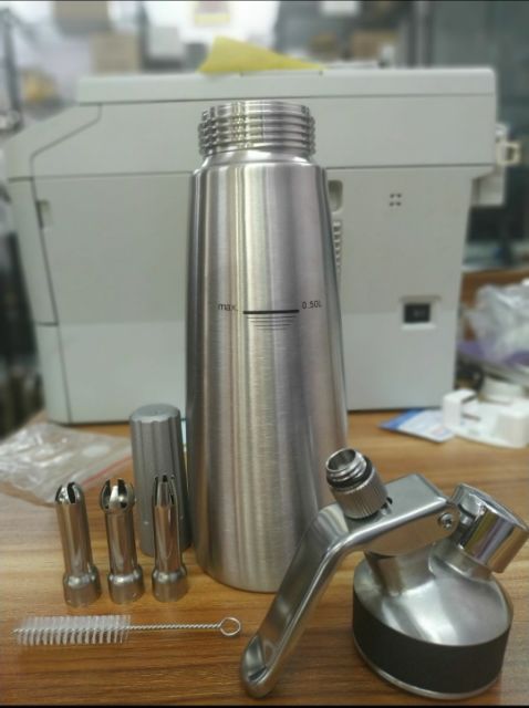 Bình xịt kem mosa inox 500ml