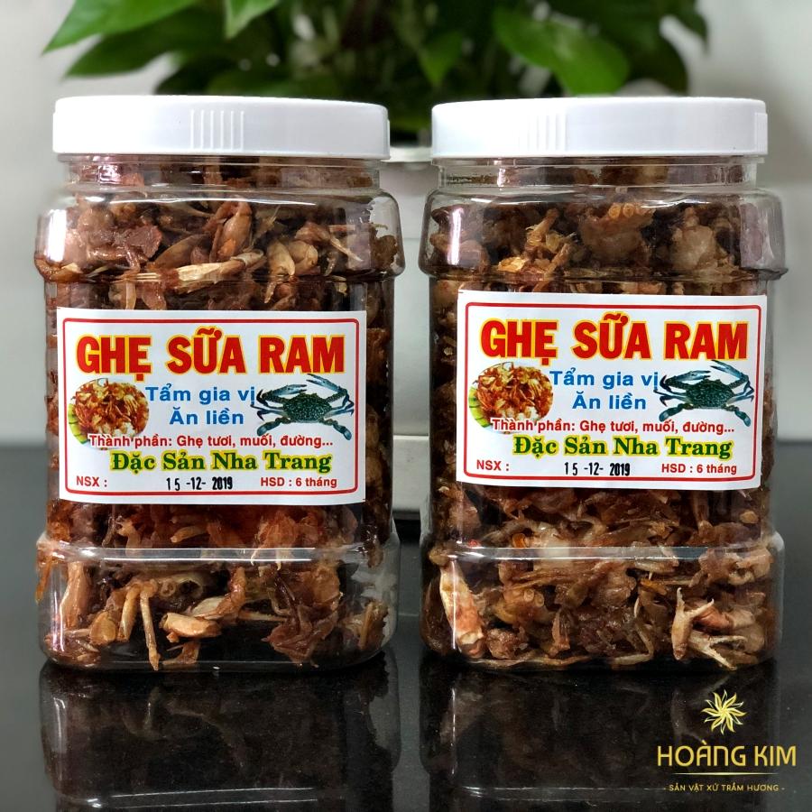 2 hũ Ghẹ sữa ram Nha Trang 500g