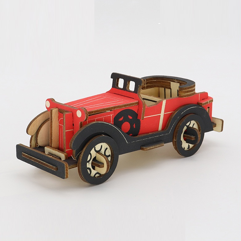 Đồ chơi lắp ráp gỗ 3D Mô hình Xe Ô tô Classic Car Laser LC-GP015A