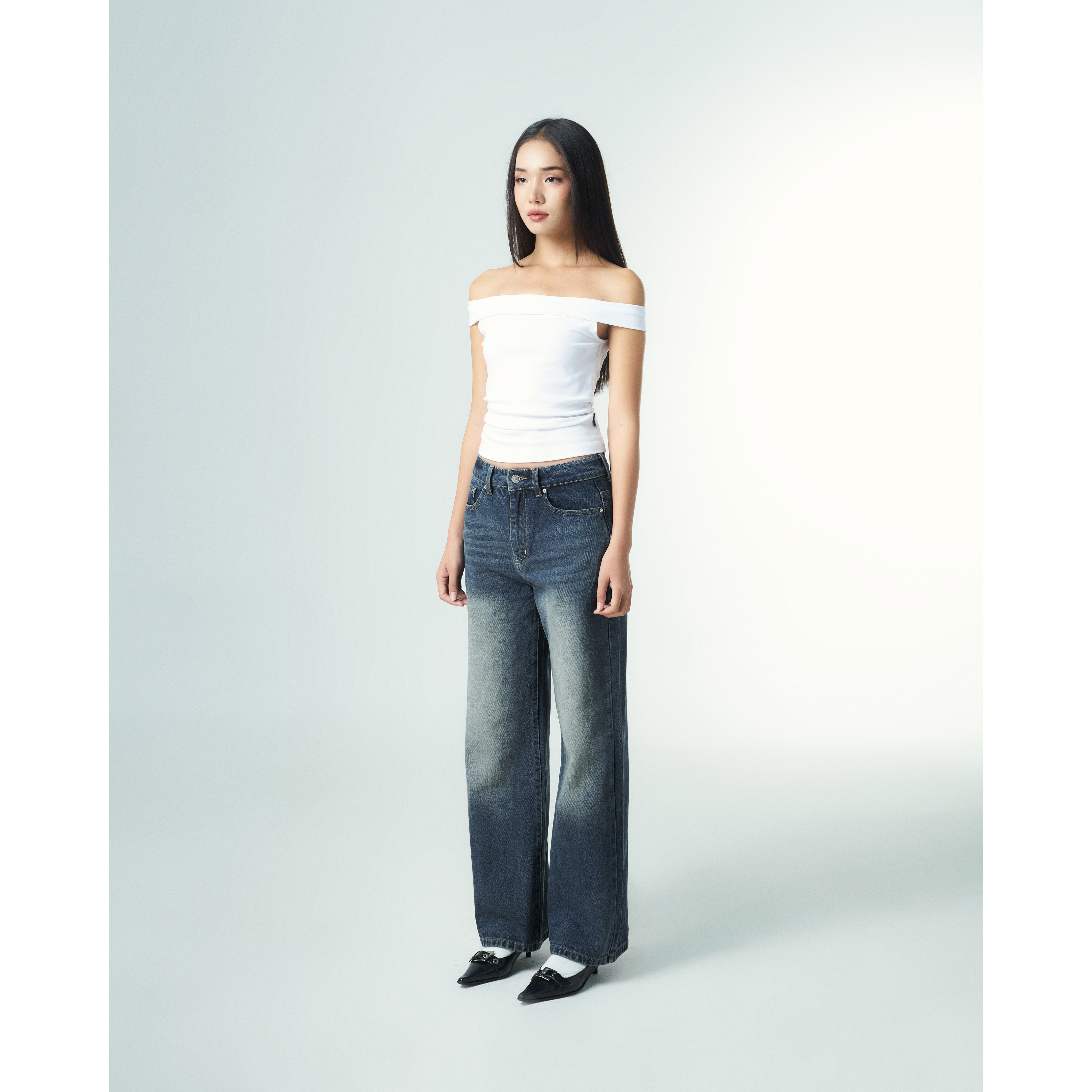 Áo Croptop Nữ Trễ Vai PRADIES Coastal