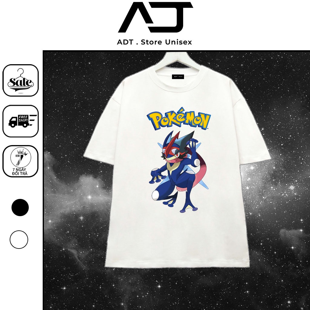 Áo thun Trẻ Em Pokemon Ếch Ninja Gekkouga hoạt hình dễ thương Vải Thun Mền Mát - có size trẻ em