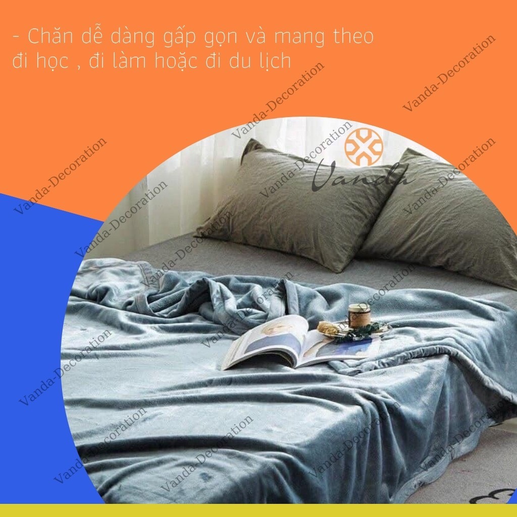 Chăn lông thỏ Muji - Blanket mỏng nhẹ siêu ấm