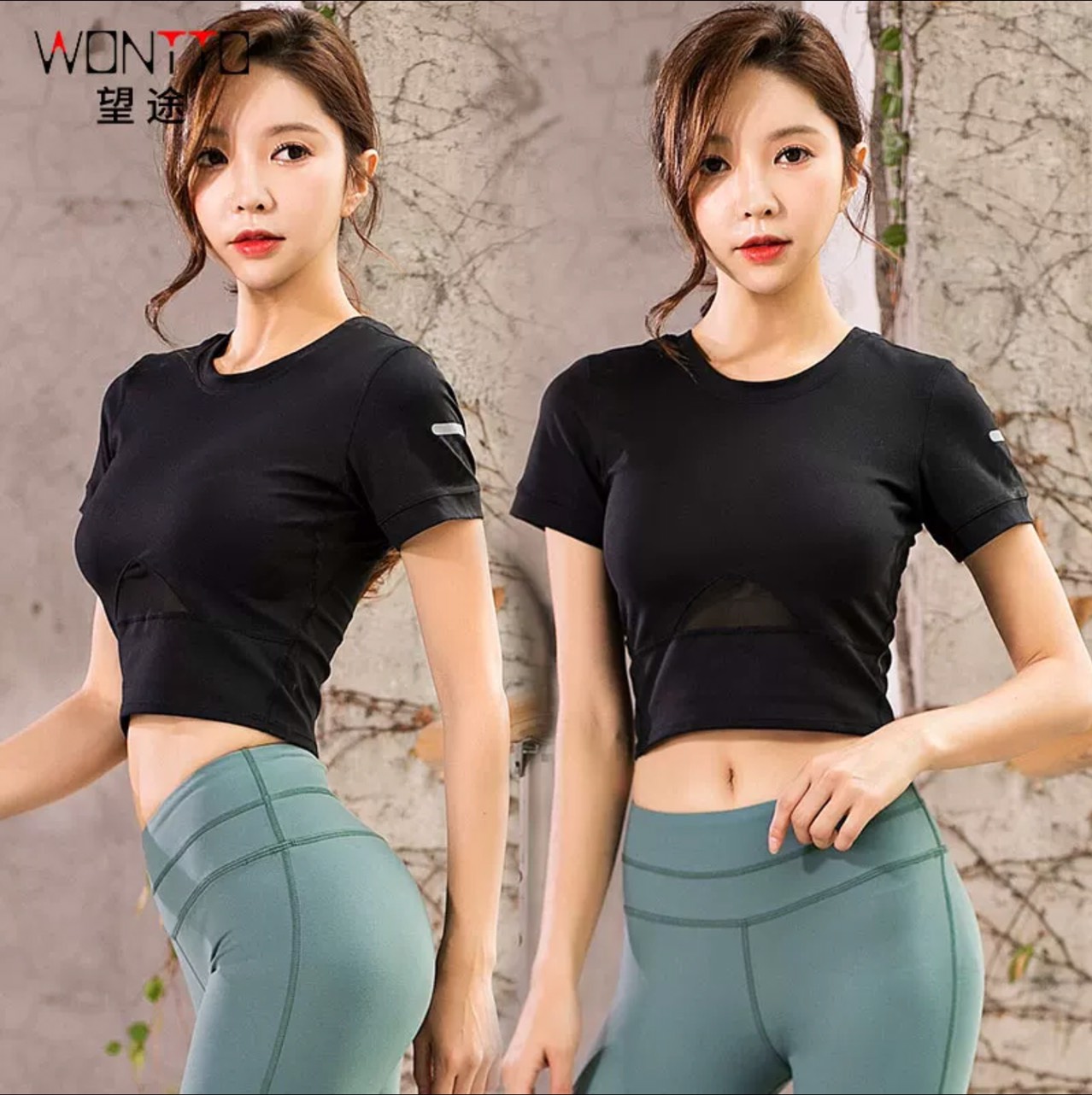[HCM]Áo croptop tập gym yoga sẵn mút siêu đẹp A34