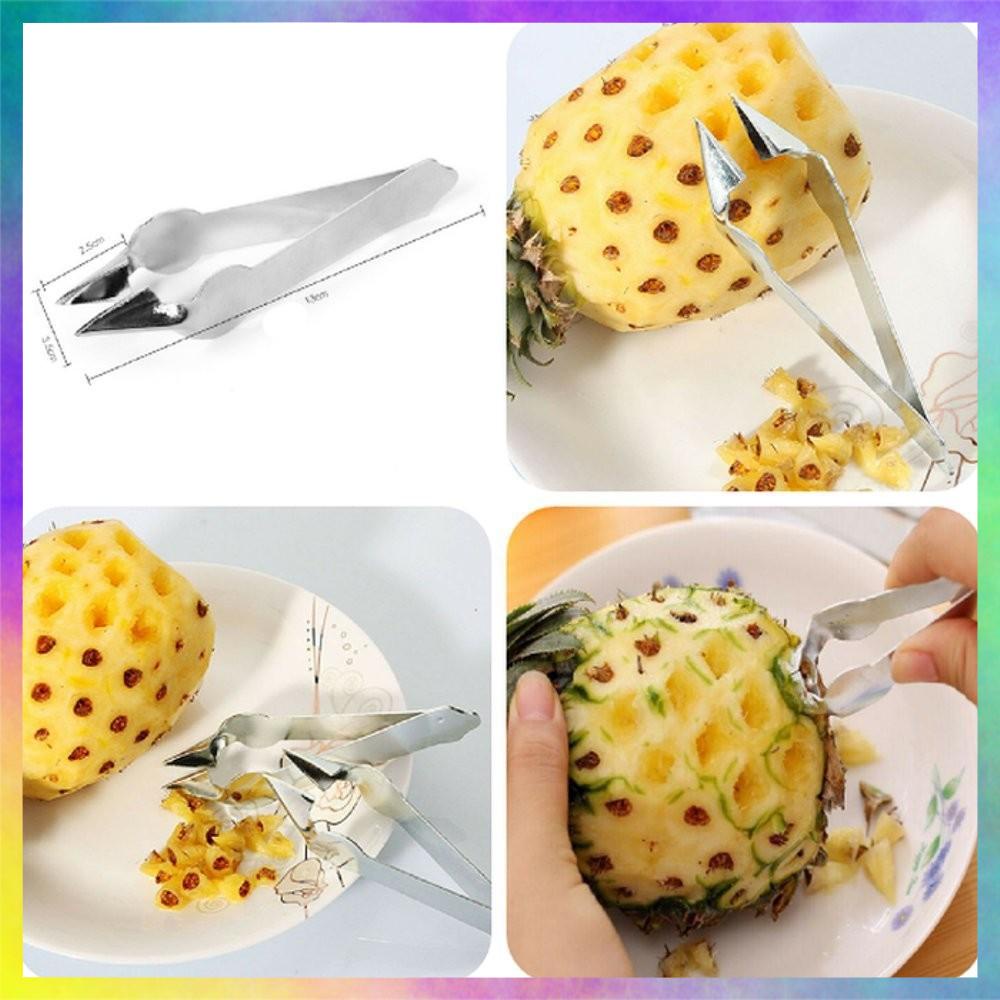 DỤNG CỤ GẮP MẮT DỨA THẦN TỐC BẰNG THÉP CỨNG - ( NHÍP GẮP THƠM , KHÓM)