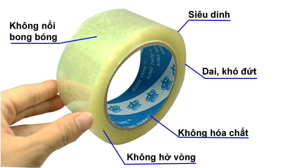 COMBO 6 CUỘN BĂNG KEO TRONG LOẠI 200-YARD - TRỌNG LƯỢNG 1.5KG - BĂNG KEO LOẠI TỐT HÀNG XỊN LOẠI 1
