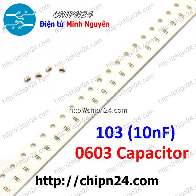 Tụ dán smd 0603 103-10nf 50v 5%