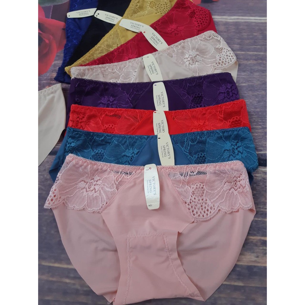 Quần Lót Su Trơn Phối Ren - QL 5512