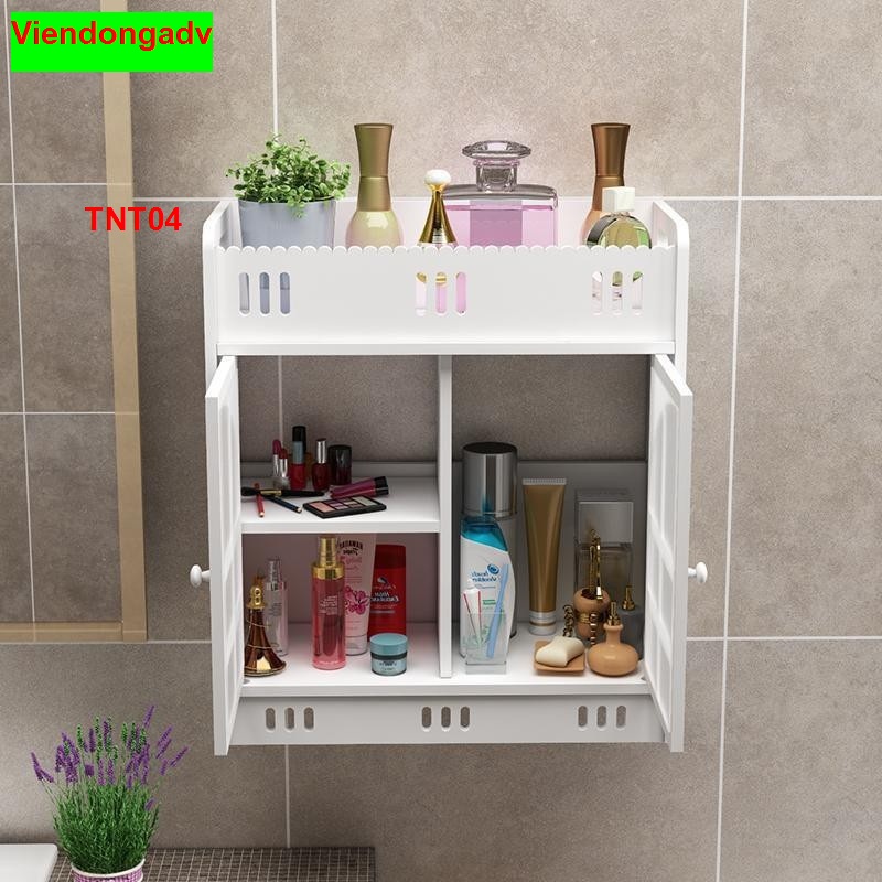 Tủ nhà tắm chống thấm nước ( KT 43x35x18cm) - Kệ  lắp ráp treo tường nhà tắm- VIENDONG ADV