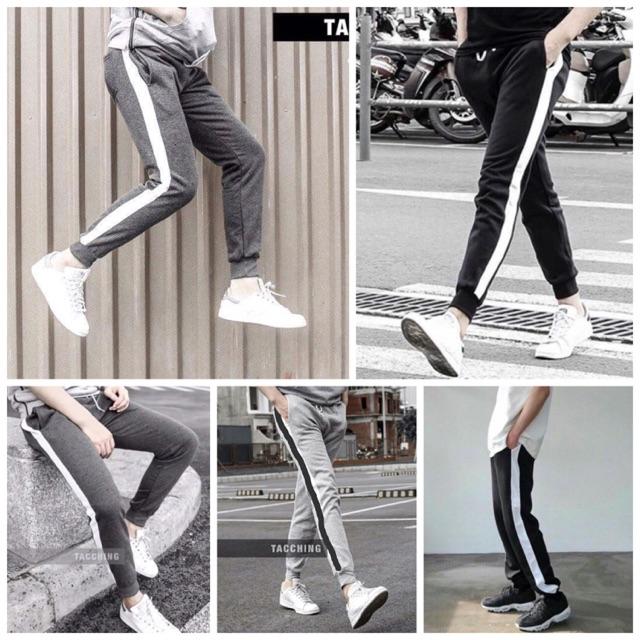 Quần thể thao bó ống 1 sọc siêu hot b061 cnv