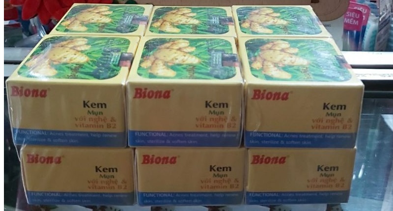 Kem mụn biona 3g chiết xuất nghệ