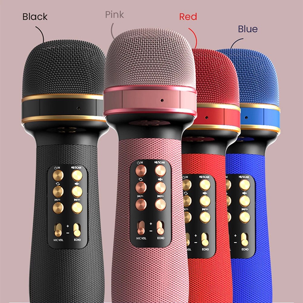 Micro không dây hát Karaoke kèm Loa Bluetooth WS-898