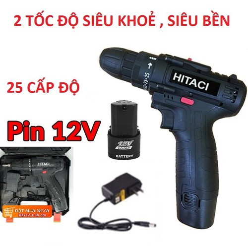máy khoan pin - Máy khoan pin 2 tốc độ