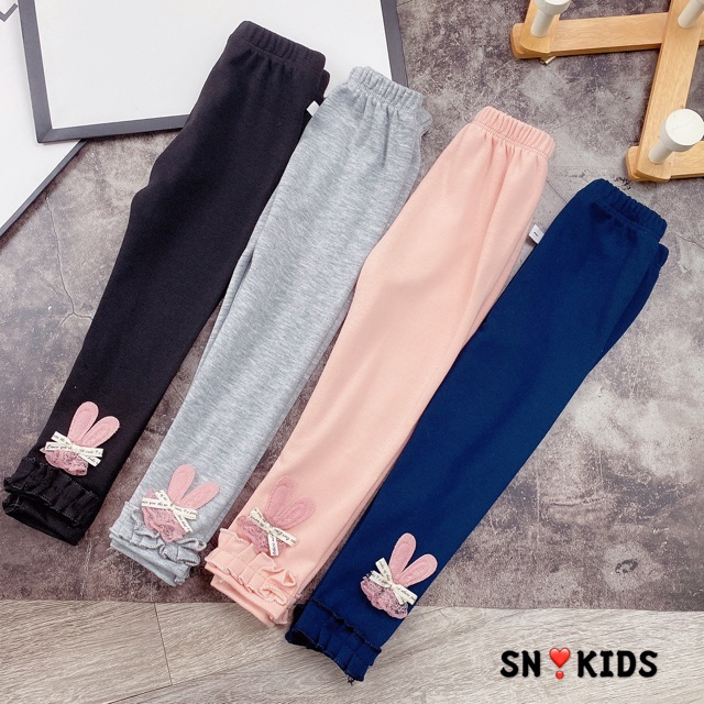 Quần Lenging Lơ Thỏ Cho Bé Size 8-22Kg