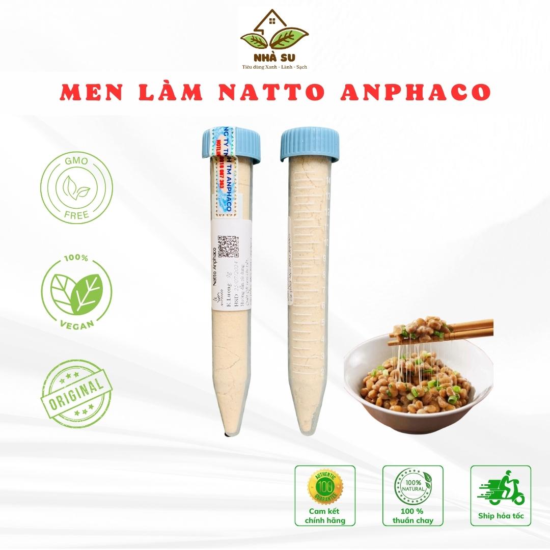 Men cái làm Natto tươi Anphaco (Đậu tương, đậu nành lên men kiểu Nhật Bản) - lọ 9 gram