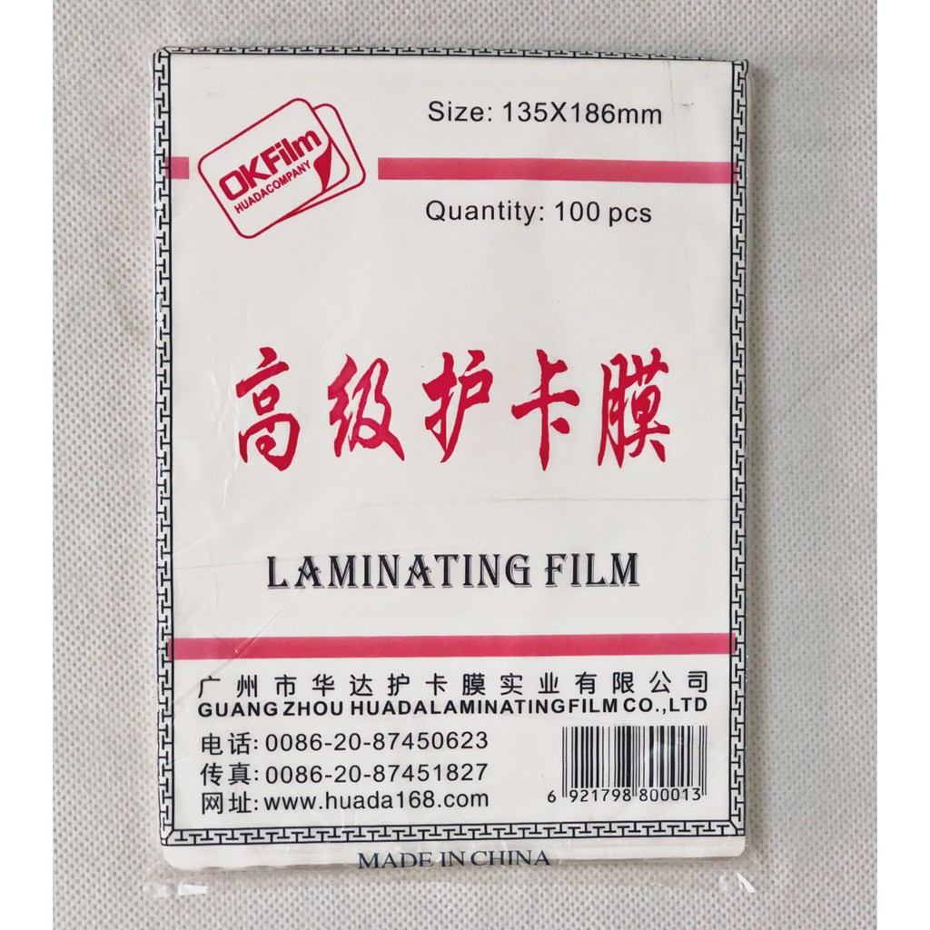 Nhựa ép Ok Film A4-37 mic (100 tờ)