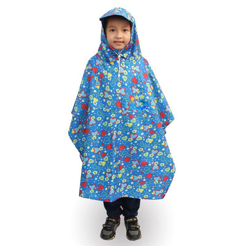 Áo Mưa Bit Trẻ Em Từ 5 - 13 Tuổi ( Bé Gái )