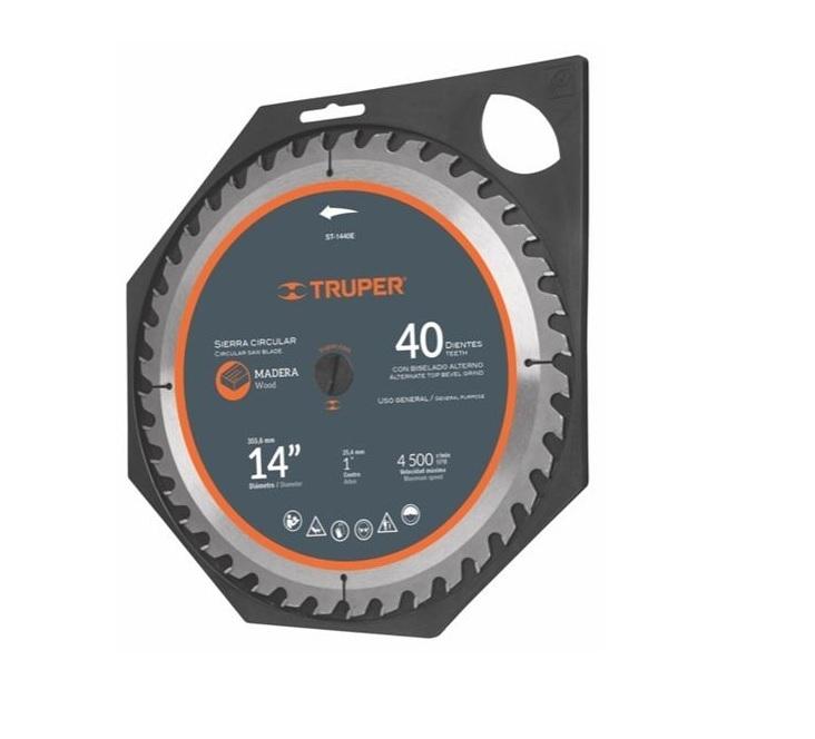 Lưỡi cưa gỗ 355mm x 40T Truper 18322