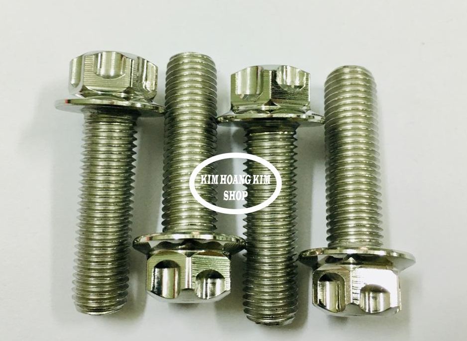 4 con Ốc Inox Salaya Trụ 8li30 gắn mọi loại xe máy