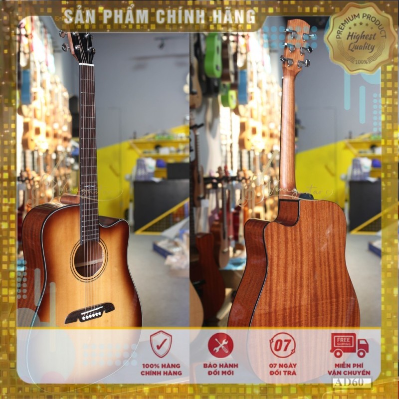 Đàn guitar acoustic alvarez AD60 - Phân Phối Chính Hãng Nhạc cụ 3 số