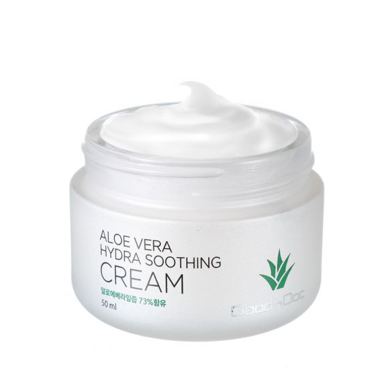 Kem Dưỡng Lô Hội Cấp Ẩm Làm Trắng Sáng Chống Lão Hóa Trẻ Hóa Tái Tạo Da Goodndoc Aloe Vera Hydra Soothing Cream 50Ml Hàng Nhập Khẩu Chính Hãng Có Tem Phụ Qr