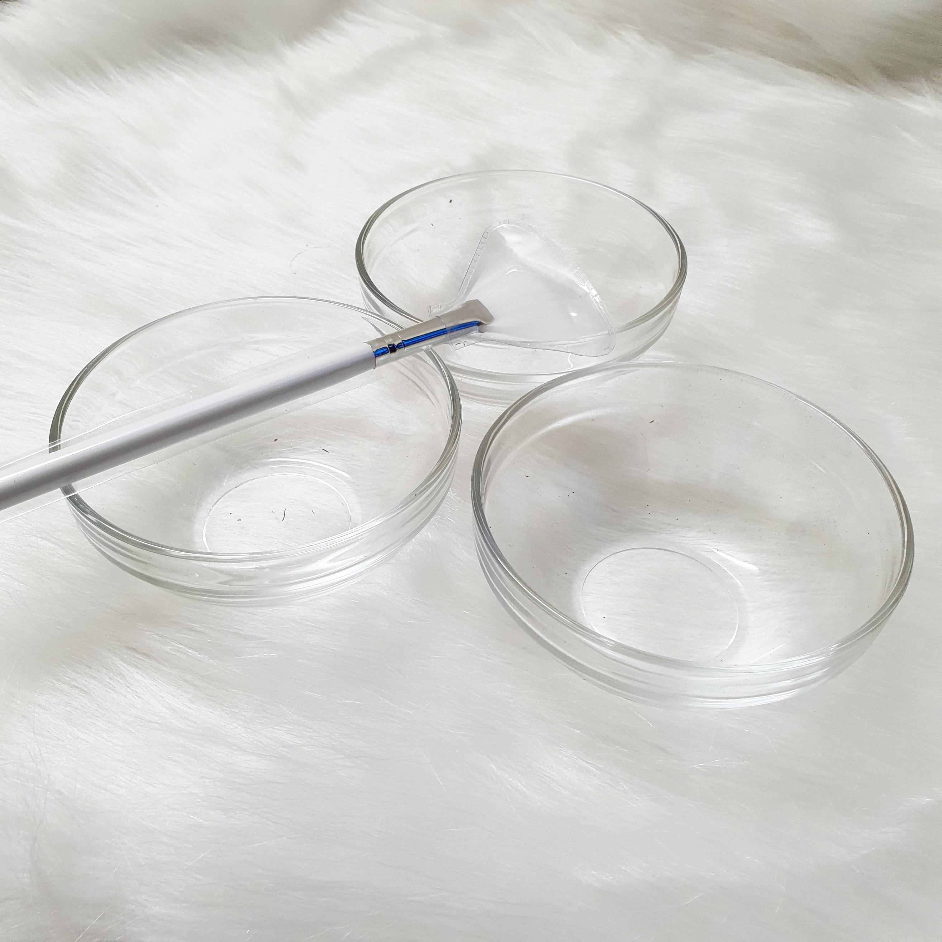Bát thủy tinh trộn mặt nạ, bát peel, chổi peel