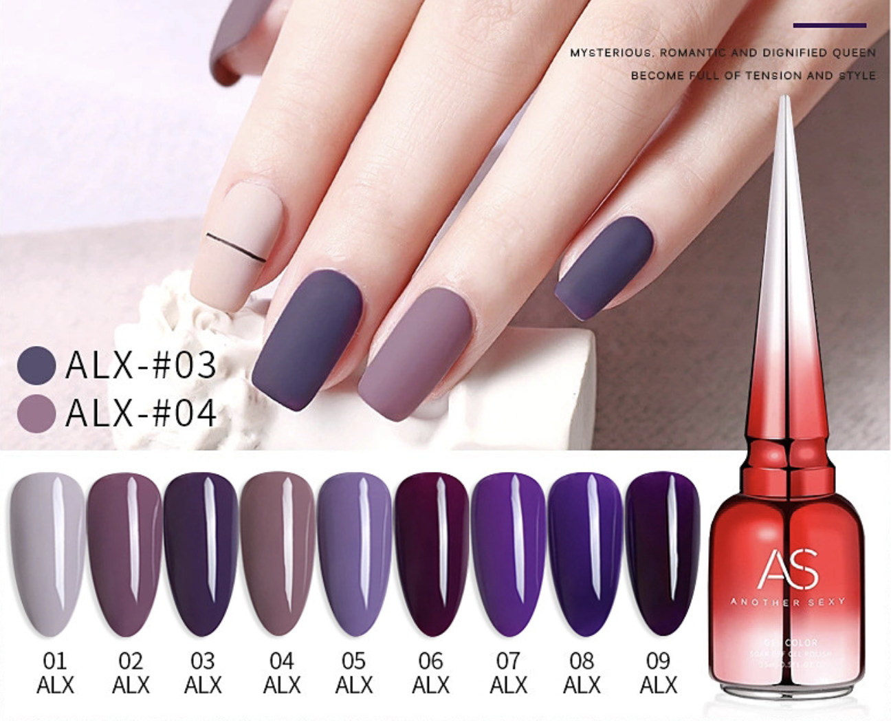 Sơn Gel AS Mã AJN 15ml ( Sơn Gel Hơ Máy )