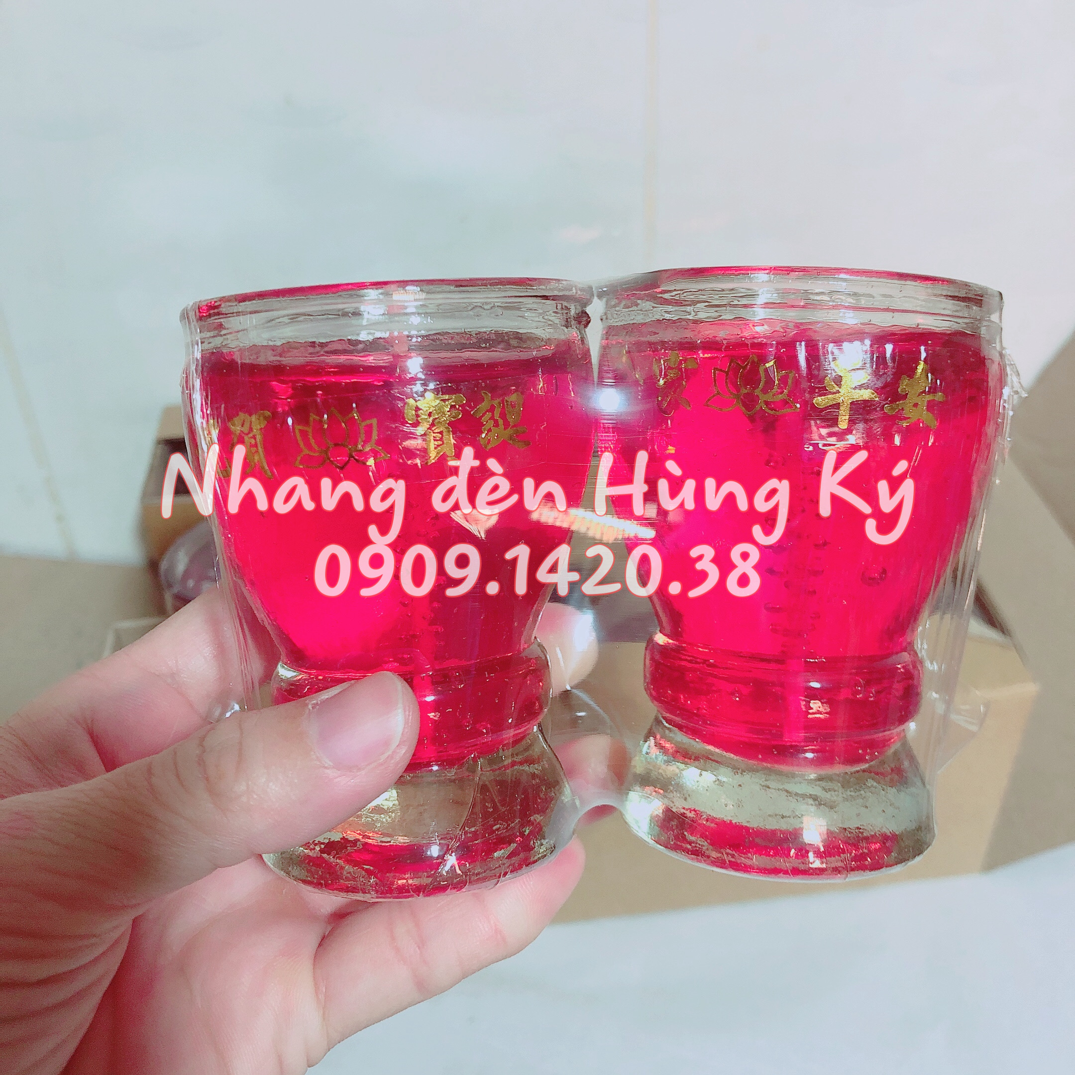 [Hộp 6 cặp] Đèn cầy ly 33 - A19