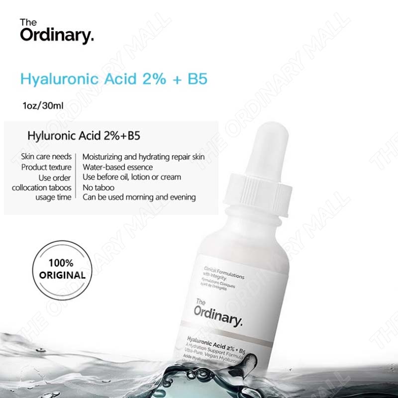 Serum the ordinary hyaluronic acid 2% + B5 dưỡng ẩm da mặt chính hãng