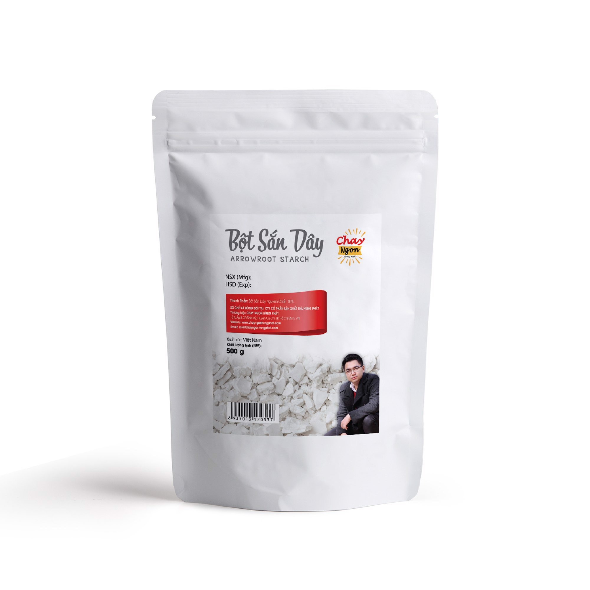 Bột Sắn Dây 500g - Thương Hiệu Hùng Phát