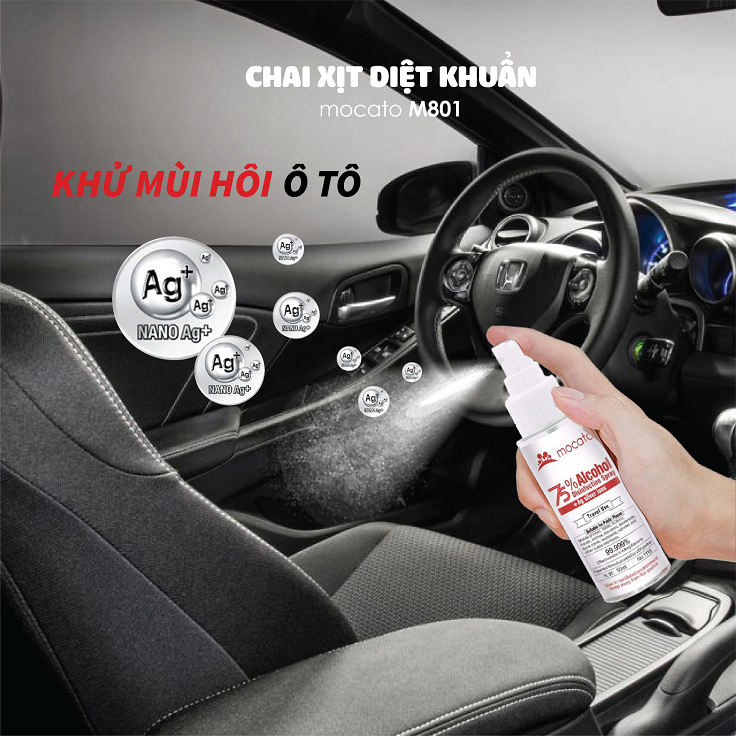 Chai xịt diệt khuẩn khử mùi Mocato M801