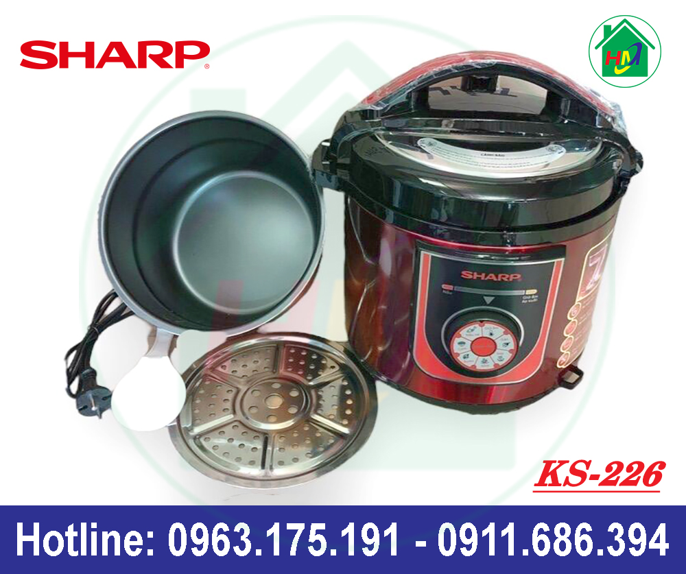 Nồi Áp Suất Đa Năng Sharp Vung Rời KS-224 và KS-226