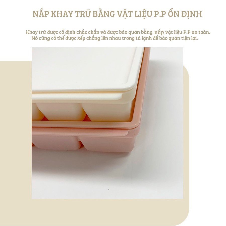 Khay Trữ Đông TGM Silicone Multi Cube cho bé ăn dặm
