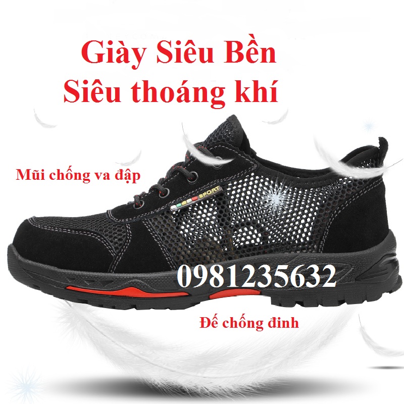 Giày bảo hộ lao động siêu thoáng khí