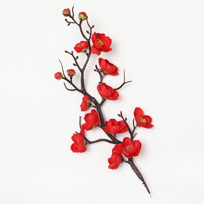 Cành Đào Giả Trang Trí - Hoa Giả Y Như Thật Liz Flower - Cành Hoa Đào Ta Trang Trí Tết
