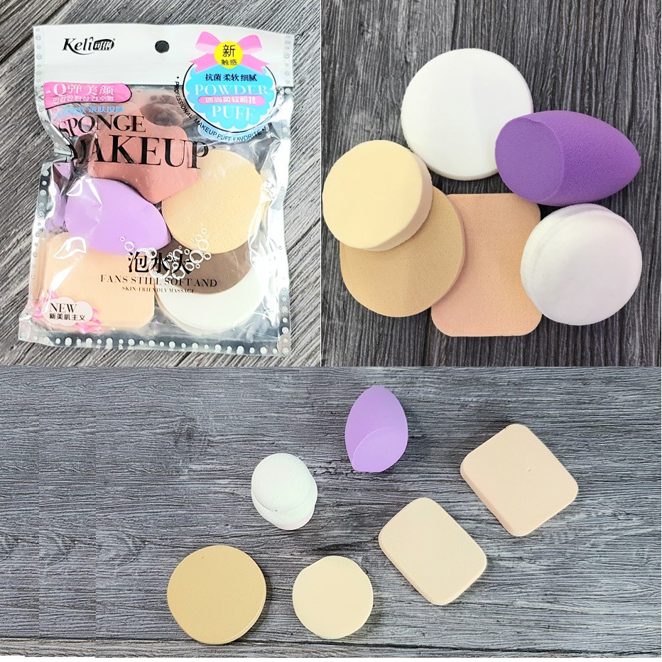 [HCM]Set 6 Bộ Mút Tán Kem Nền Makeup