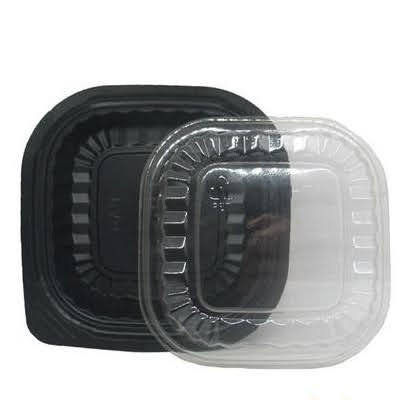Hộp Nhựa Đế Đen HT12 Dùng 1 Lần (Combo 100 Chiếc)