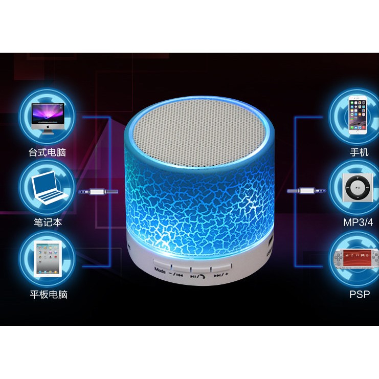 Loa Bluetooth Đa Năng A9 Có Đèn Led Nháy Theo Nhạc