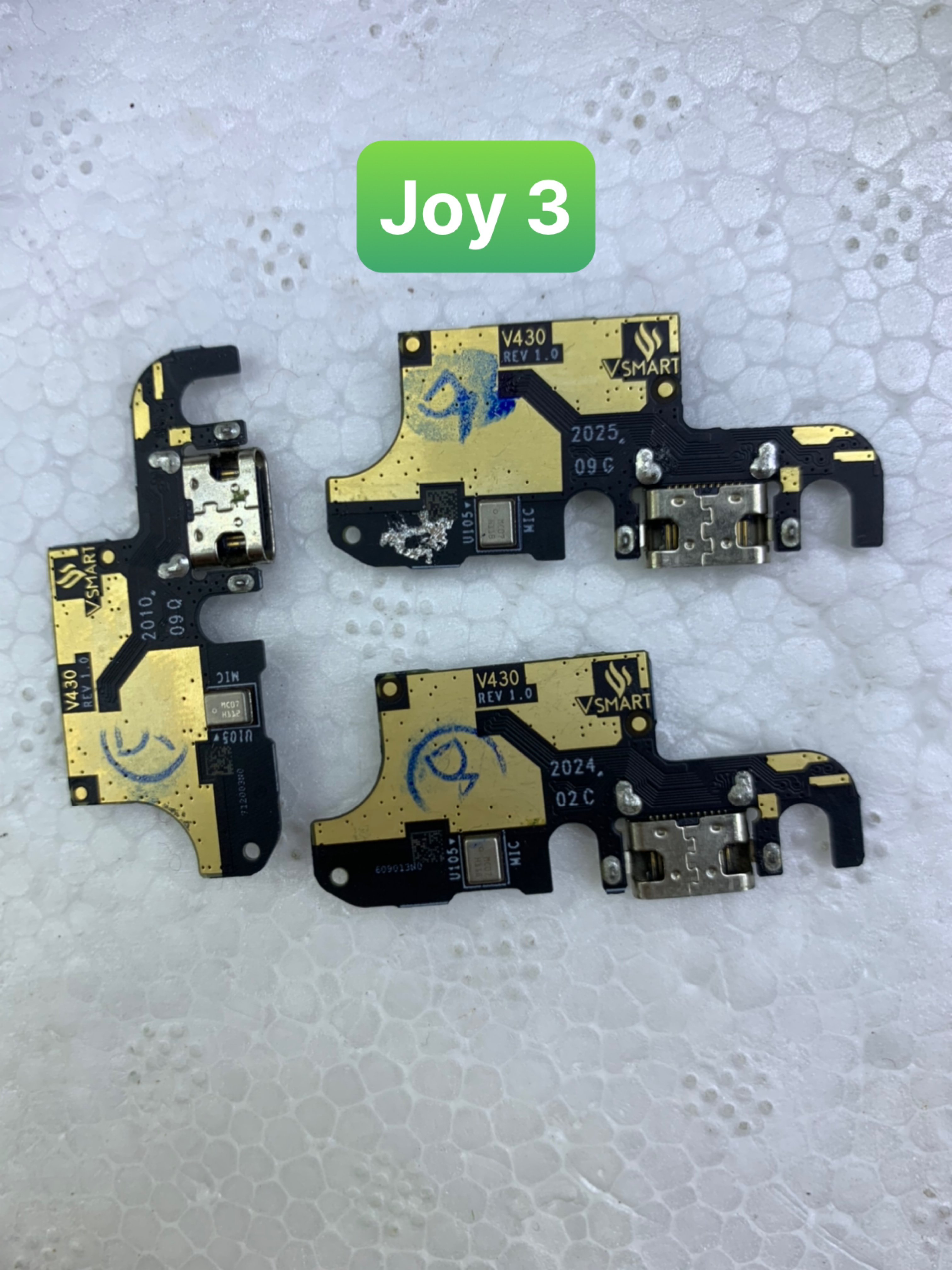 Cụm bo sạc chân sạc zin bóc máy mới điện thoại vsmart joy 3