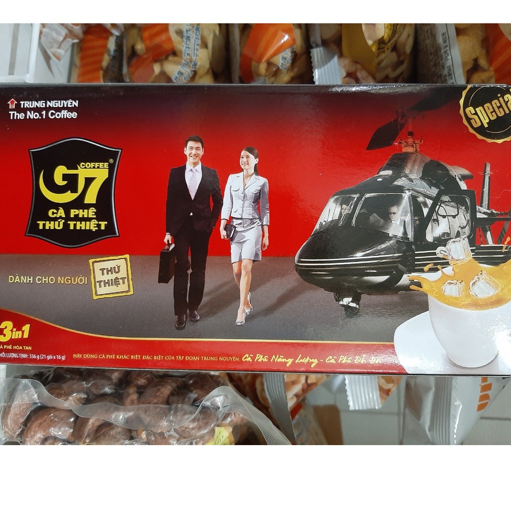Cà Phê Hòa Tan 3in1 G7 Hộp 336g (21 gói x 16g)