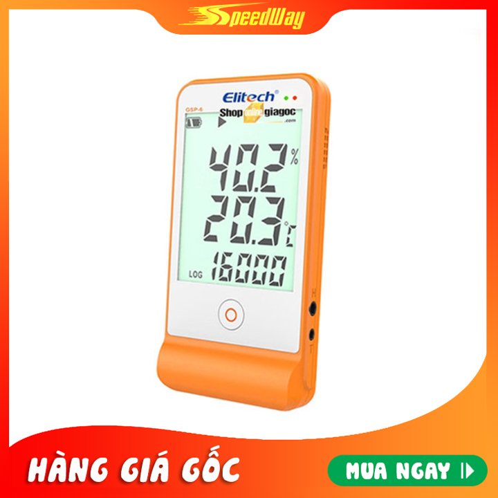 NHIỆT ẨM KẾ TỰ GHI Elitech GSP6 (CHƯA GỒM GIẤY HIỆU CHUẨN)