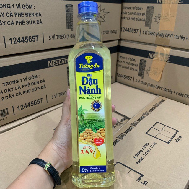 Dầu đậu nành Tường An chai 1 lít