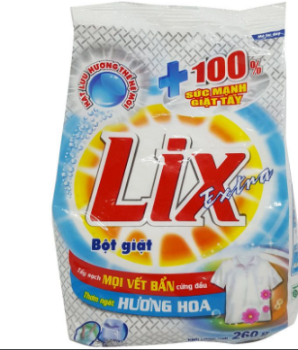 Comfo 5 gói bột giặt Lix 260g