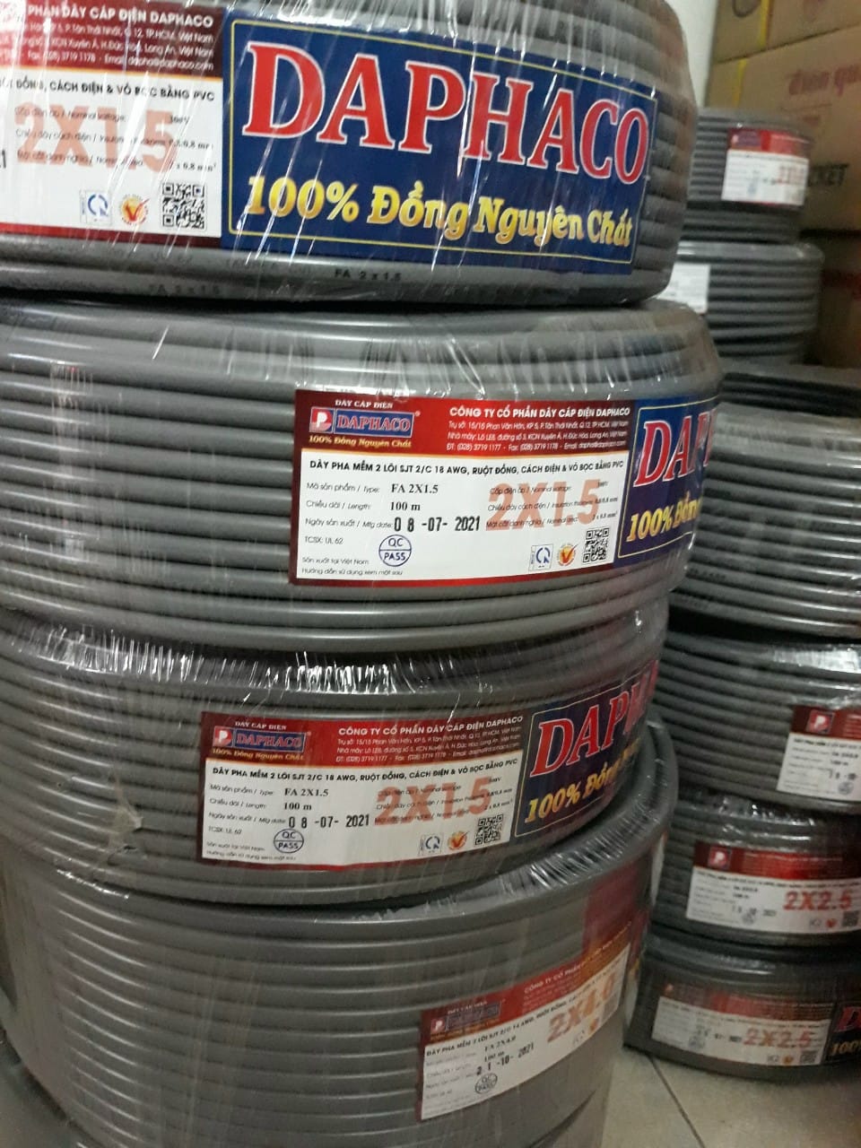 DÂY ĐIỆN DAPHACO FA 2X2.5 ( có bán lẻ)