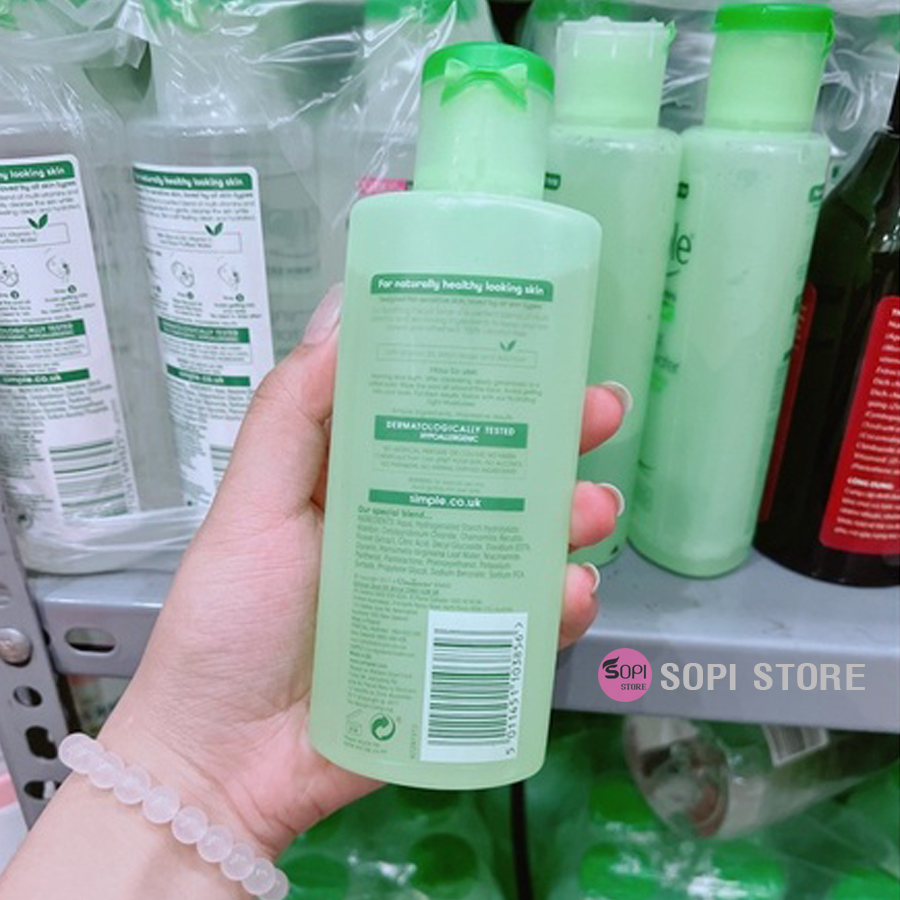 [3 Tặng 1] Nước Tẩy Trang Simple Micellar Cleansing Water 200ml