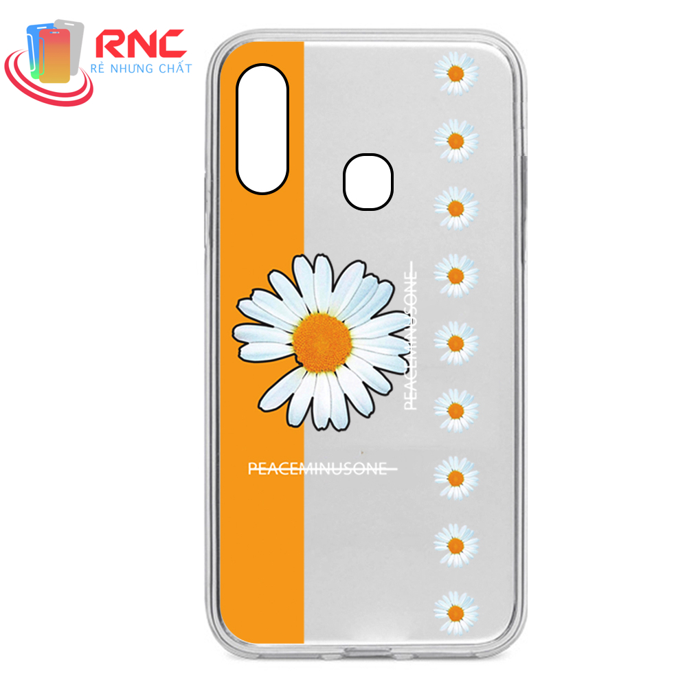 [HCM]Ốp lưng Samsung A20s hoa cúc Peaceminusone dẻo trong Silicone in hình (sản phẩm có 6 mẫu).