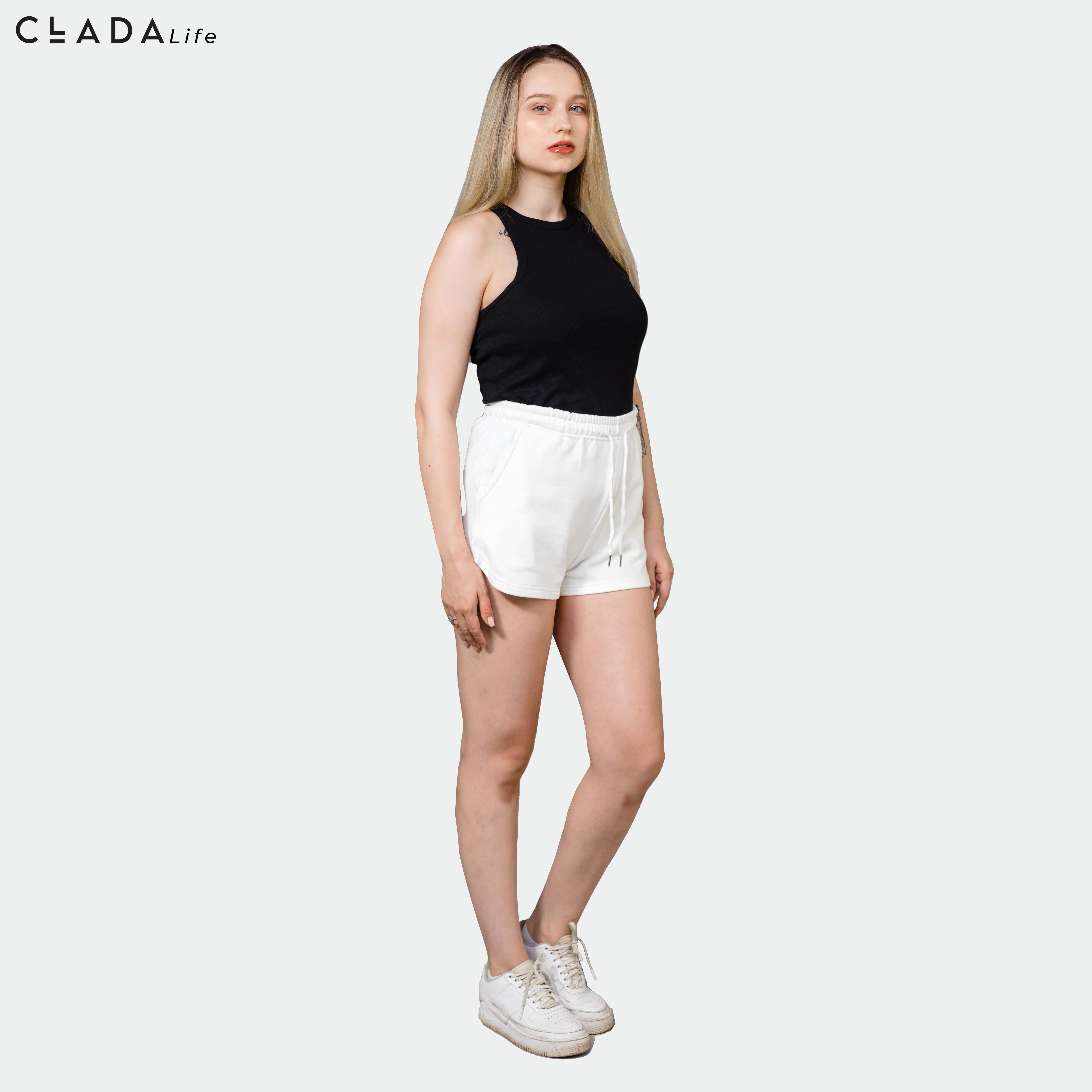 Quần short nữ thương hiệu CLADA - Trắng