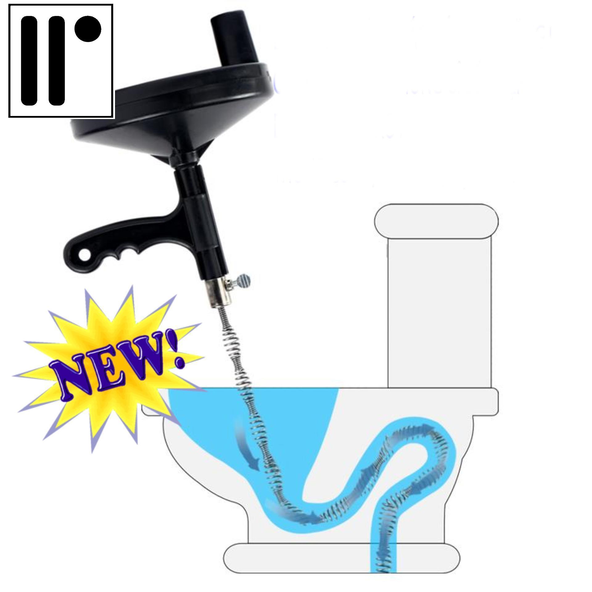 Máy thông tắc cống/ Bồn cầu bị nghẹt giấy/ Dụng cụ thông cống dài 5m, Có thể thông rất nhiều loại lavabo; ống cống nhỏ; ống thoát nước ngoài ban công; sân thượng; phòng tắm. H0123