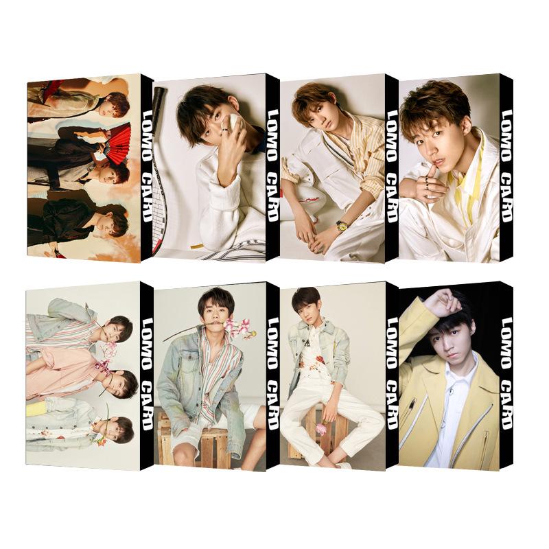 Lomo TFboys lomo Vương Tuấn Khải Vương Nguyên Dịch Dương Thiên Tỷ bộ ảnh hộp 30 ảnh thẻ hình