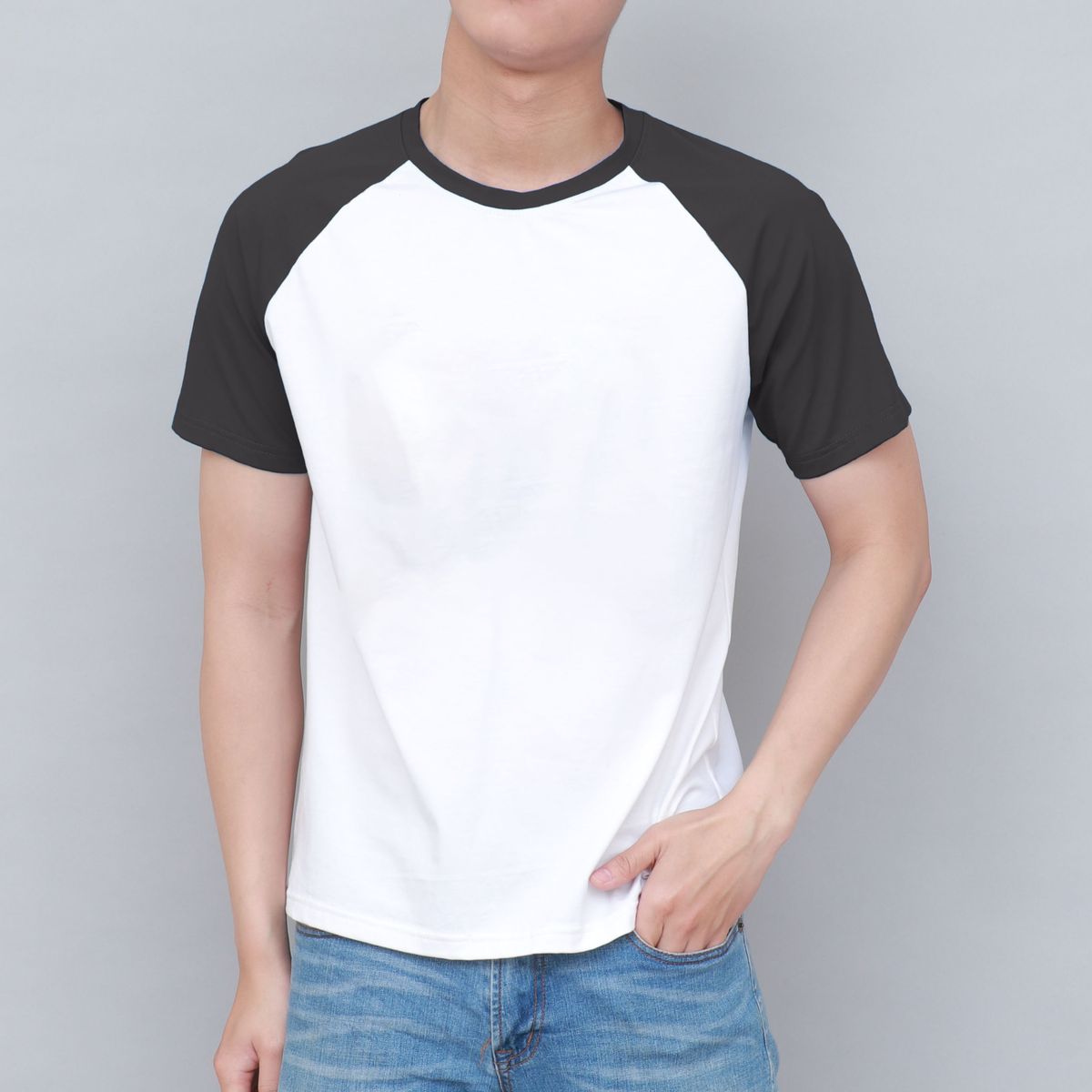 W_1 I Raglan short sleeves Cotton 100% slim fit 26 colors full size - Quadrillion