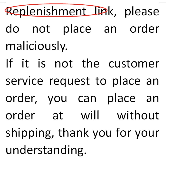 Replenishment link remote control Replenishment link remotecontrol